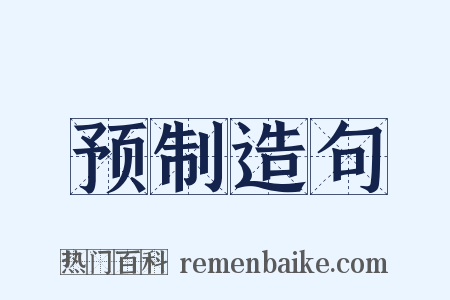 预制造句是什么意思的图片